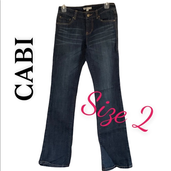 CAbi women's blue jeans size 2 denim jeans Pants - Picture 1 of 6